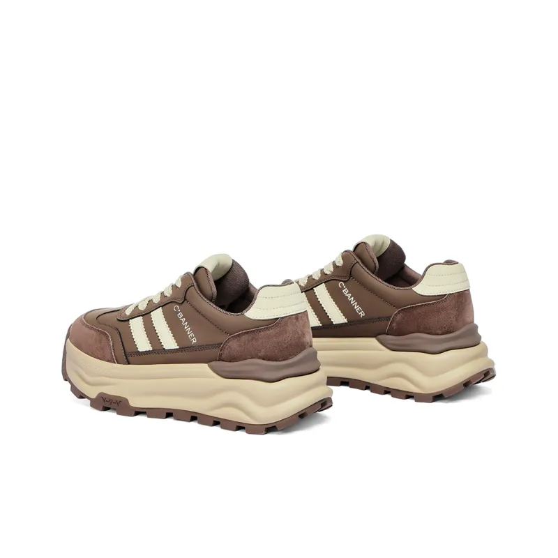 C°BANNER Low-Top Chunky Sneakers Women's Red Brown-9
