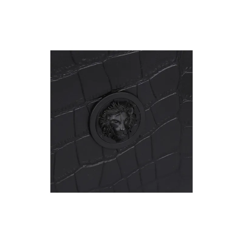 VERSACE Cow Leather Wrist Clutches Regular Men's Black-3