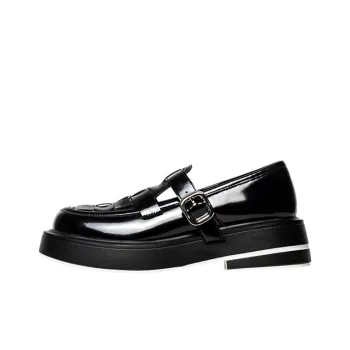 Wonderful Couple Loafers 5cm Women's Black