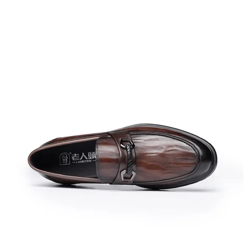 LAORENTOU Loafers Men Low Top Brown/Black-7
