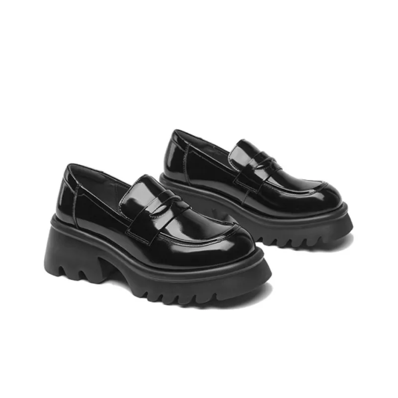 SENSE 1991 Loafers 6cm Women's Black-3
