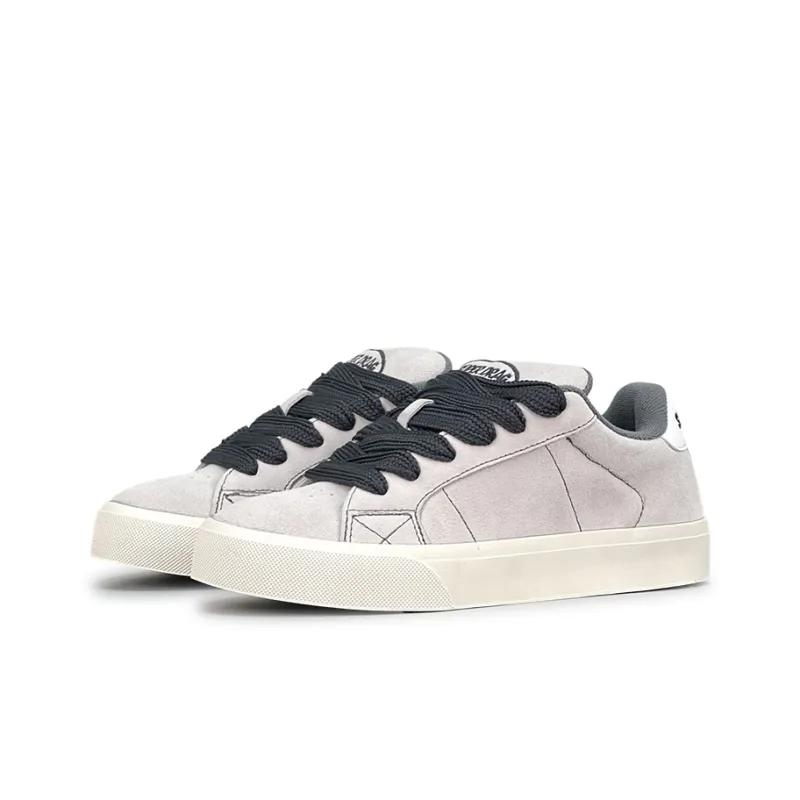 LuzaoT SUPER DRAG Low Top Skateboard Shoes Unisex Gray-2