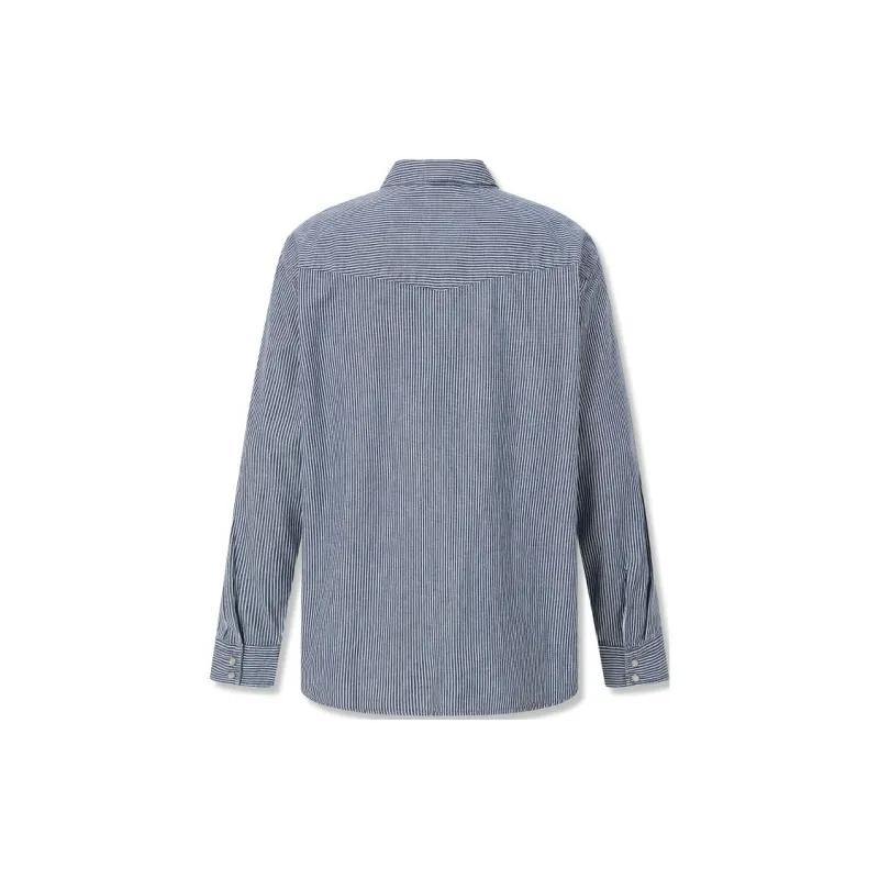 Levis Shirts Men Blue White Stripes-1