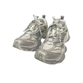 Balenciaga Abrasion Resistant Low Top Casual Shoes Men's Silver Gray