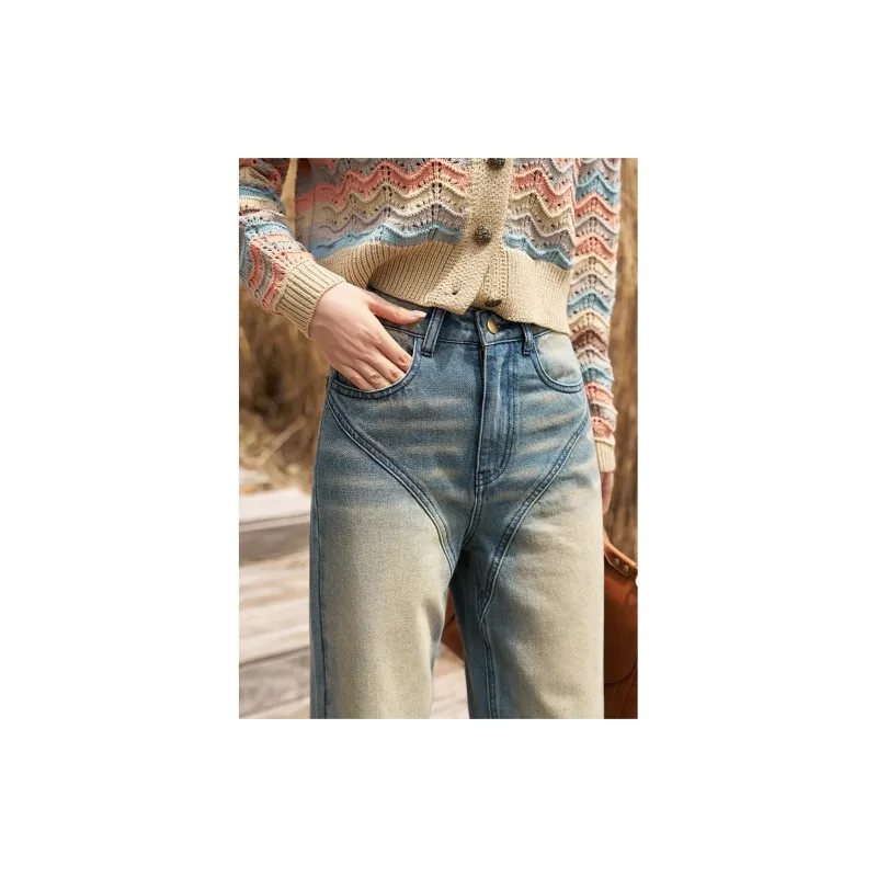 MISHOW Jeans Women's Vintage Blue-4