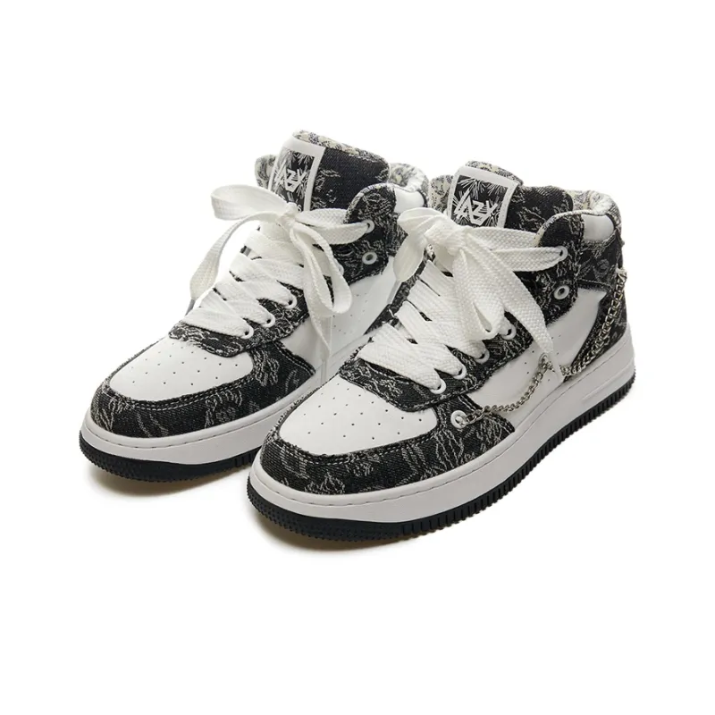LAZY BONS Mid-Top Skateboard Shoes Unisex-8