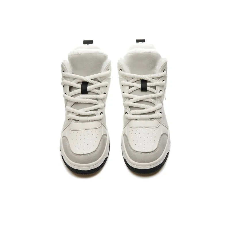 LAZY BONS Full-Coverage Warm Anti-Slip And Wear-Resistant Height Increasing Mid-Top Padded Skateboard Shoes Unisex-3