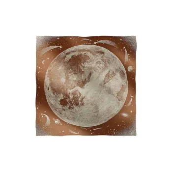 HERMES Clair De Lune Shawls Unisex