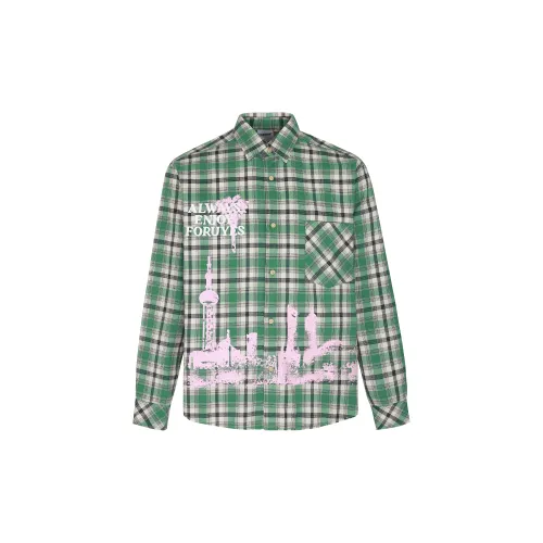 FORUYES Shirts Women's Green