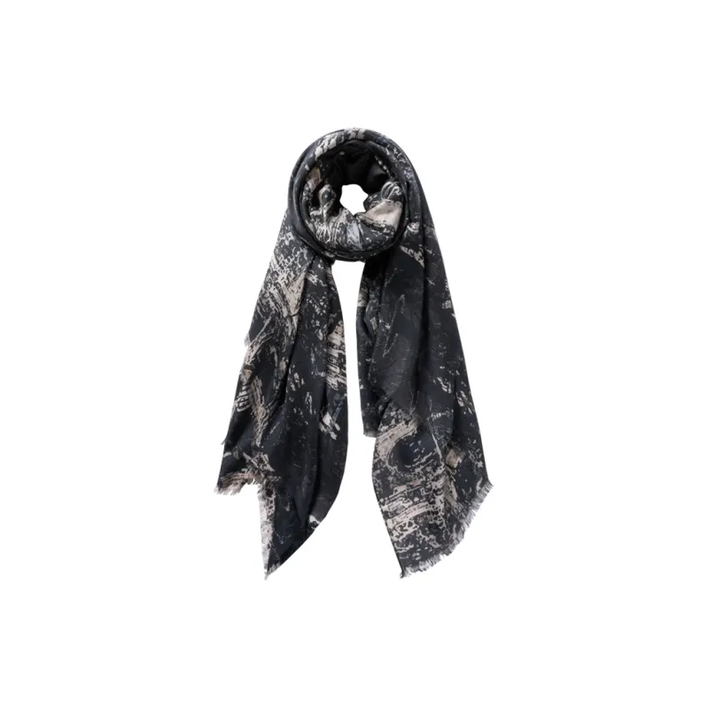EMPORIO ARMANI Knit Scarves Men's Black-1