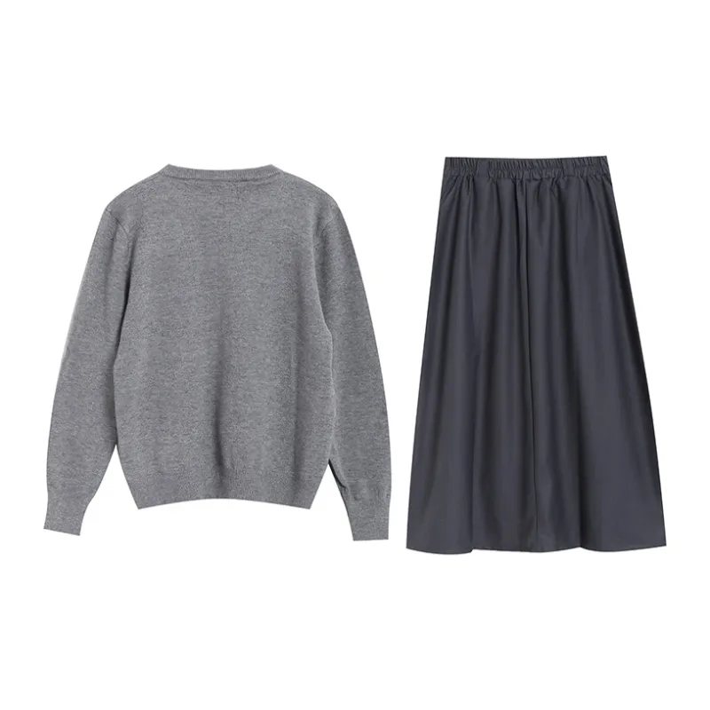 TWOPLUMGIRLS Two Piece Skirt Sets Women's-1