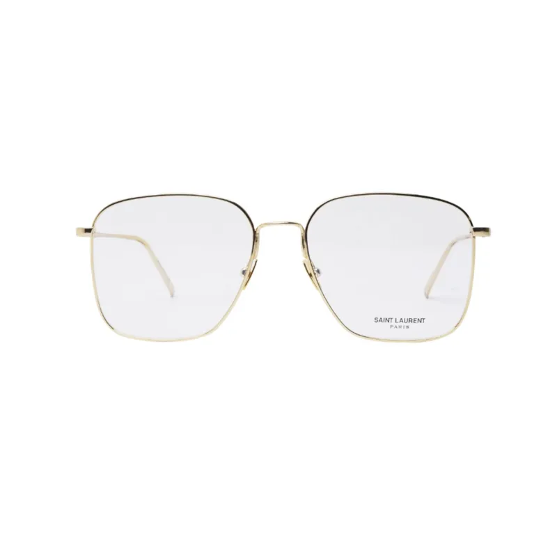 SAINT LAURENT Metal Irregular Shape Sunglasses Unisex Gold-1