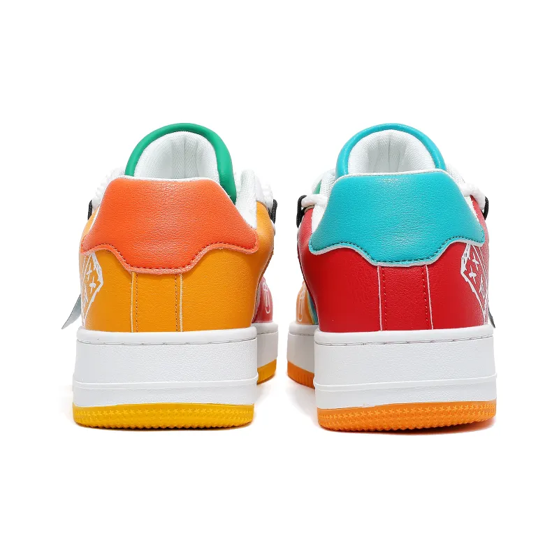 JEANSWEST Anti Slip And Wear Resistant Height Increasing Low Top Skateboard Shoes Unisex-2