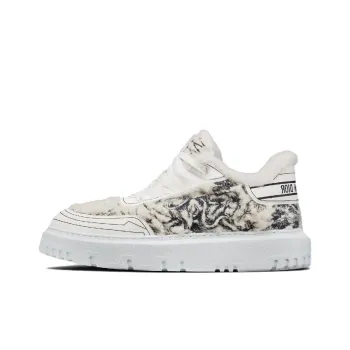 DIOR Addict Stylish Skateboarding Shoes Women's White Coffee Color