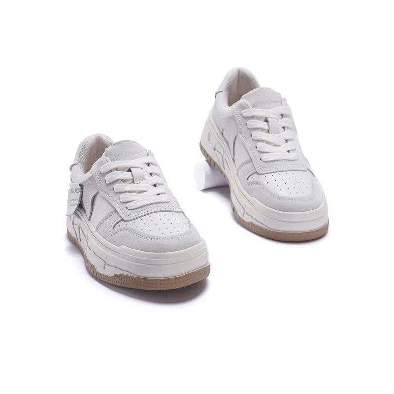MALEMONKEY Platform Skateboard Shoes Height Increasing Low-Top 4.5cm Women's-3