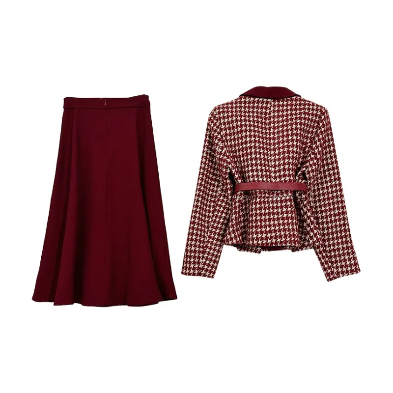 Icicofficial Two Piece Skirt Sets Women's-1