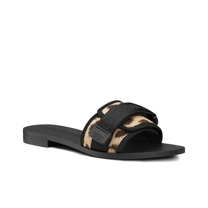 DIOR DIORevolution Slide Slippers Women's Black-2