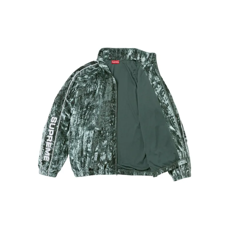 Supreme Crushed Velvet Track Jacket-2