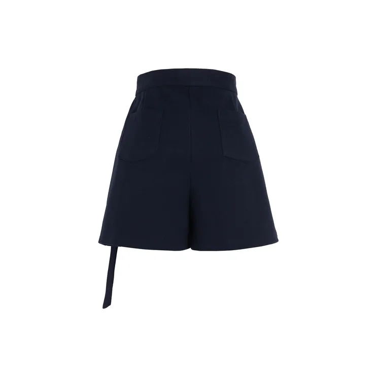 SNBL Casual Shorts Women's Navy Blue-1