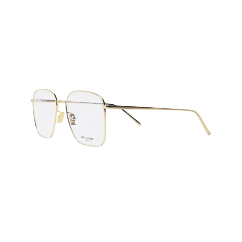 SAINT LAURENT Metal Irregular Shape Sunglasses Unisex Gold-0