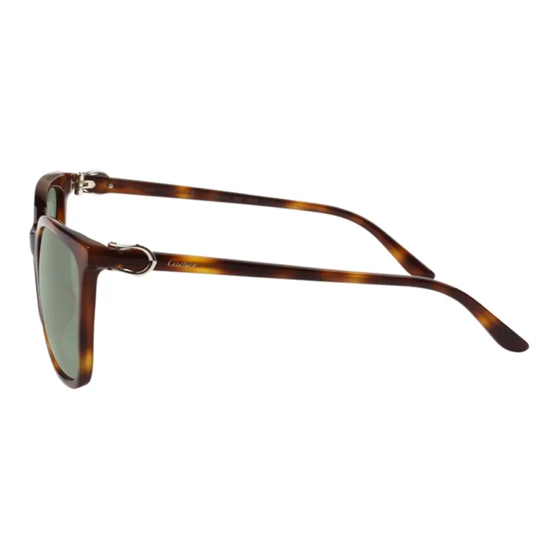 CARTIER Plastic Irregular Shape Sunglasses Unisex Brown-2