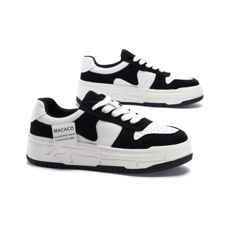 MALEMONKEY Platform Skateboard Shoes Height Increasing Low-Top 4.5cm Women's-12