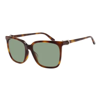 CARTIER Plastic Irregular Shape Sunglasses Unisex Brown