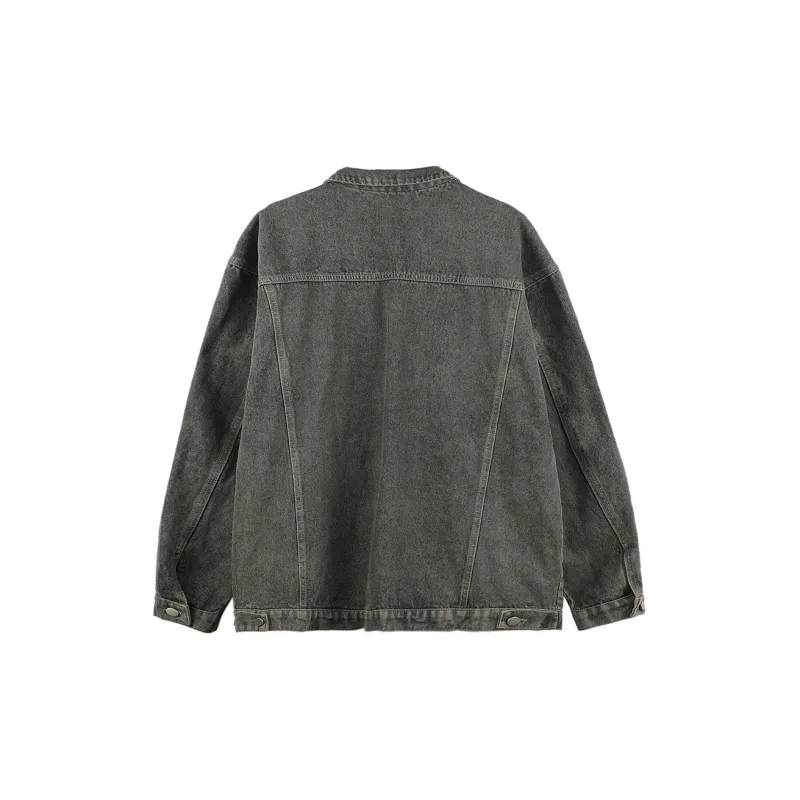 DARKCIRCLE Denim Jackets Unisex Washed Blue-1