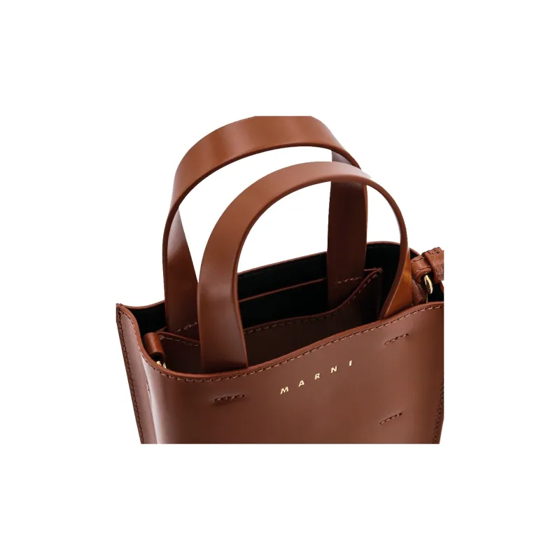 MARNI Logo Printed Top Handle Bag-4