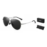 Gunmetal Frame with Black Gray Lens