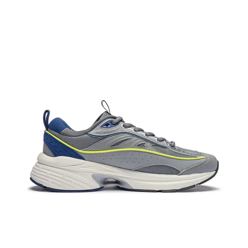 LiNing Comet LITE LITE Anti Slip Wear Resistant Low Top Casual Shoes Men's Gray-1