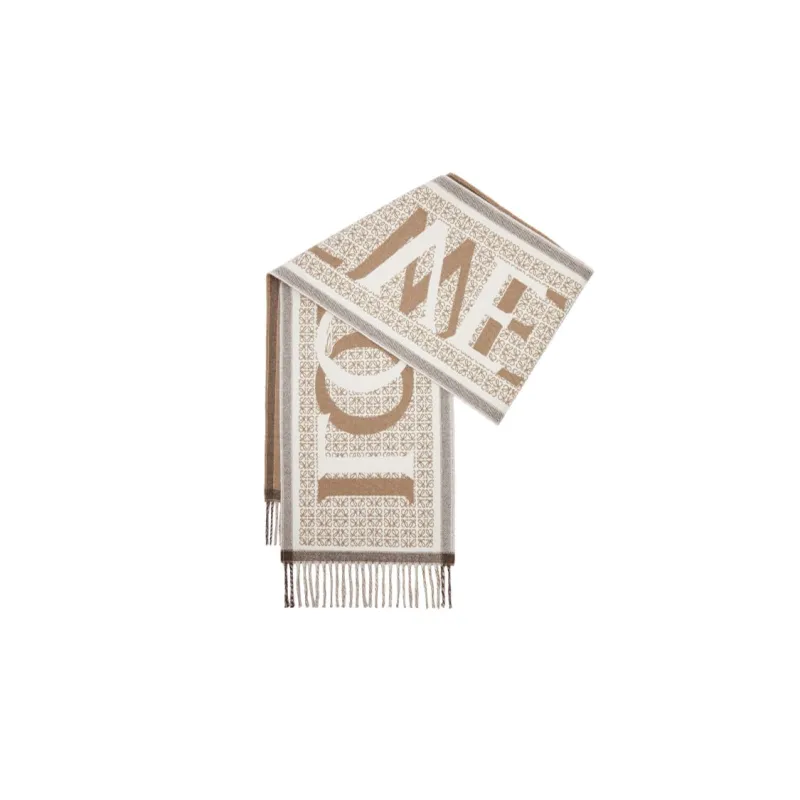 LOEWE Love Wool-blend Scarf-2