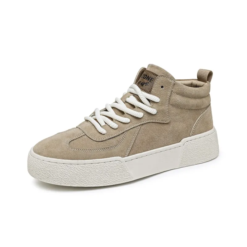 X ZONE Slip Resistant, Abrasion Resistant, Breathable Mid Top Skateboard Shoes Men's Sand-2