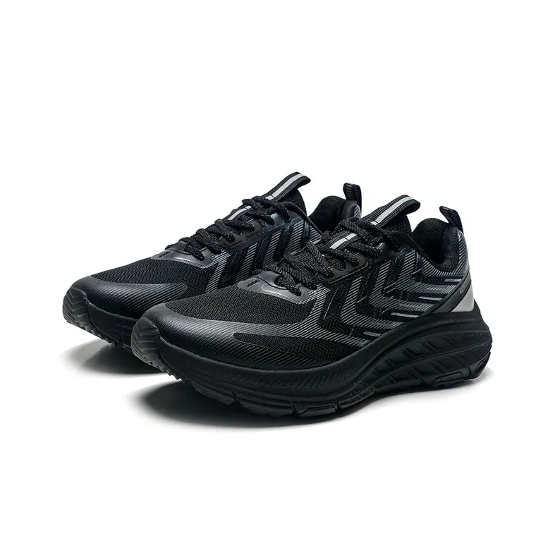 XTEP Kunwu Cushioning Breathable Low Top Running Shoes Men's Black-2