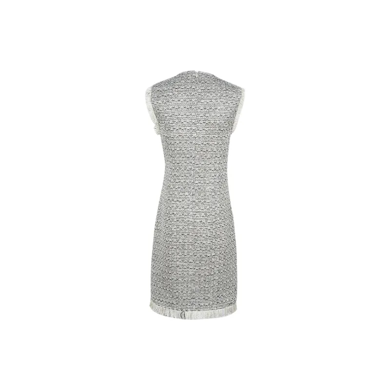 MISSSHINE Sleeveless Dresses Women's Black/White-1