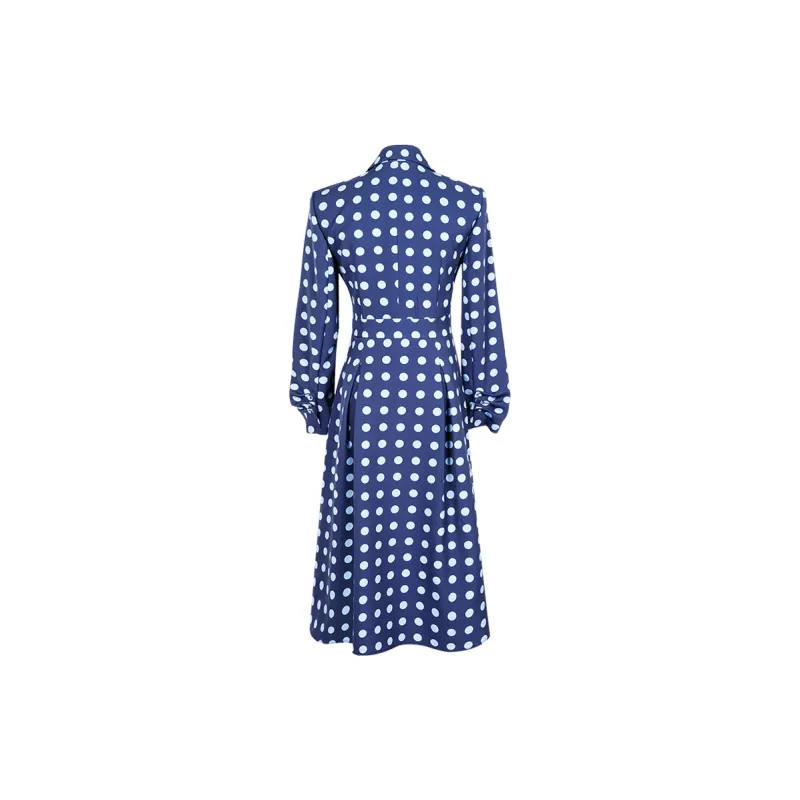 MISSSHINE Long Sleeved Dresses Women's Gray Blue-1