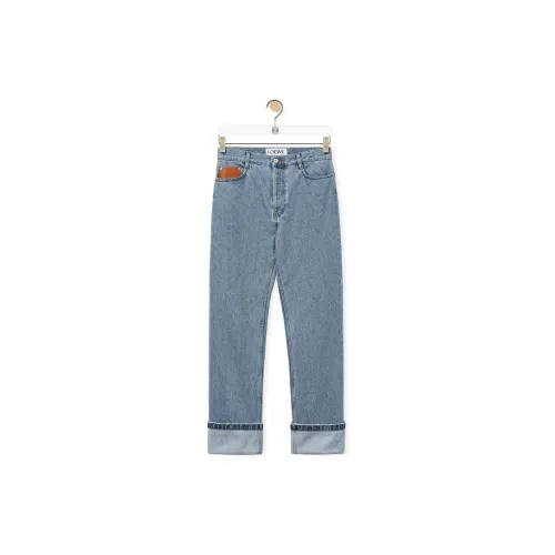 LOEWE Jeans Men Light Blue Denim