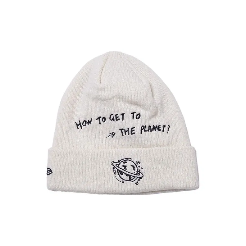 New Era Acrylic Beanies Unisex White-1