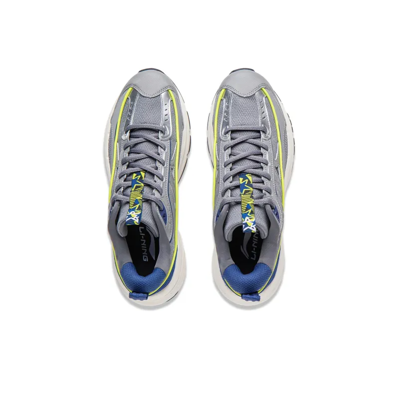 LiNing Comet LITE LITE Anti Slip Wear Resistant Low Top Casual Shoes Men's Gray-3