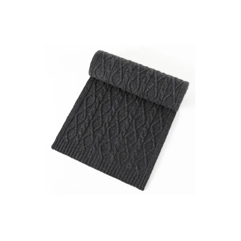 Jiu Ji Cashmere Knit Scarves Men's-4