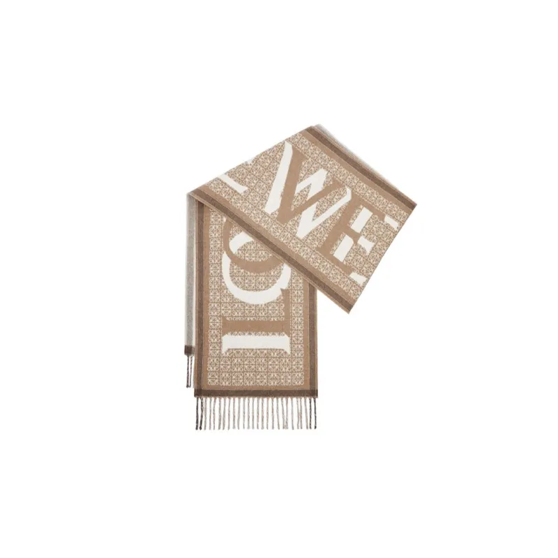 LOEWE Love Wool-blend Scarf-1