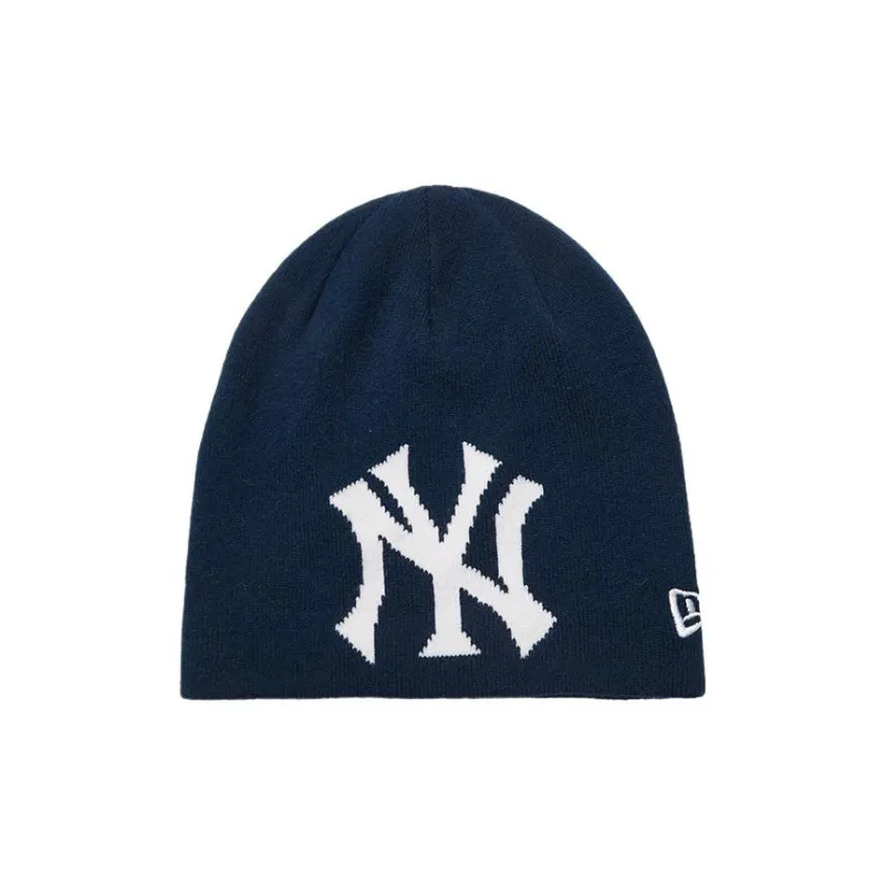 New Era Acrylic Beanies Unisex Navy Blue-0