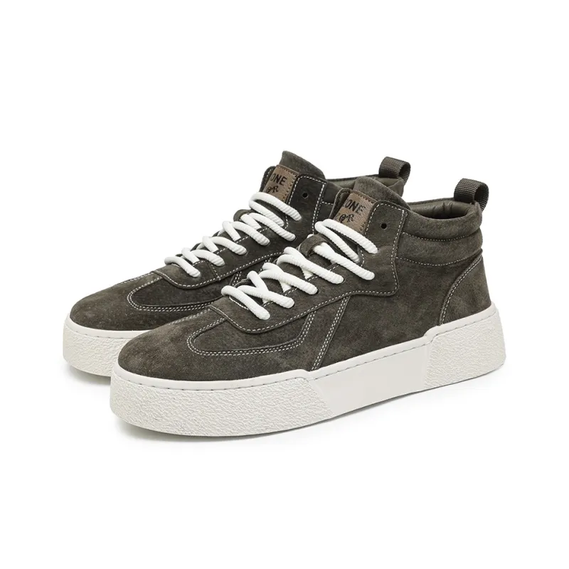 X ZONE Slip Resistant, Abrasion Resistant, Breathable Mid Top Skateboard Shoes Men's Sand-11