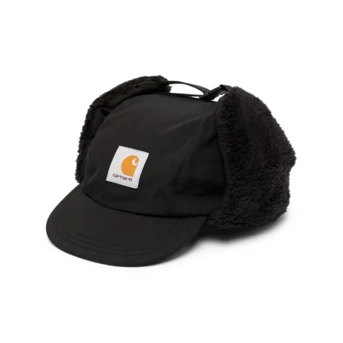 Carhartt WIP Cotton Trapper Hats Men's Black