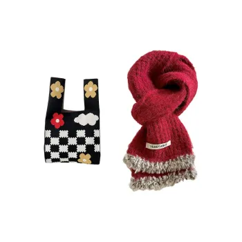XUANTANG Polyester Knit Scarves Women's