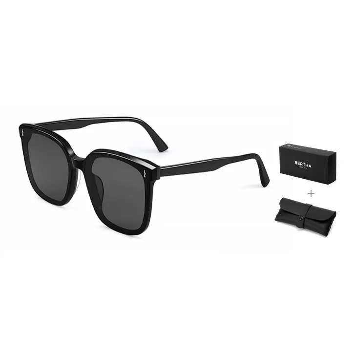 BERTHA Plate Frame Square Sunglasses Unisex-1