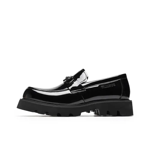 TRUMPPIPE Loafers Men Low-Top Black