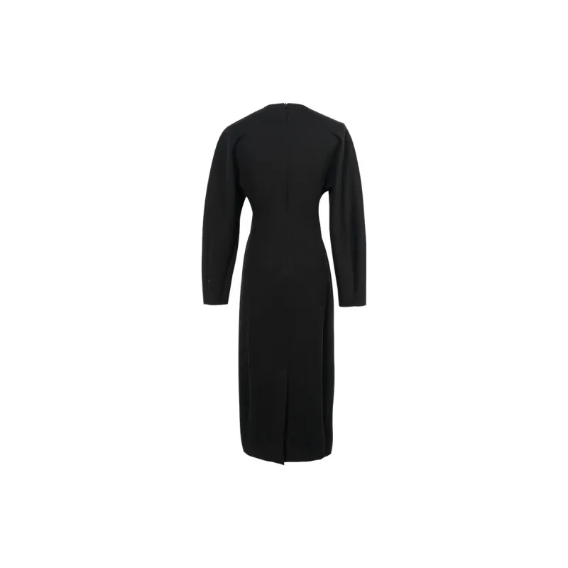MISSSHINE Long Sleeved Dresses Women's Black-1