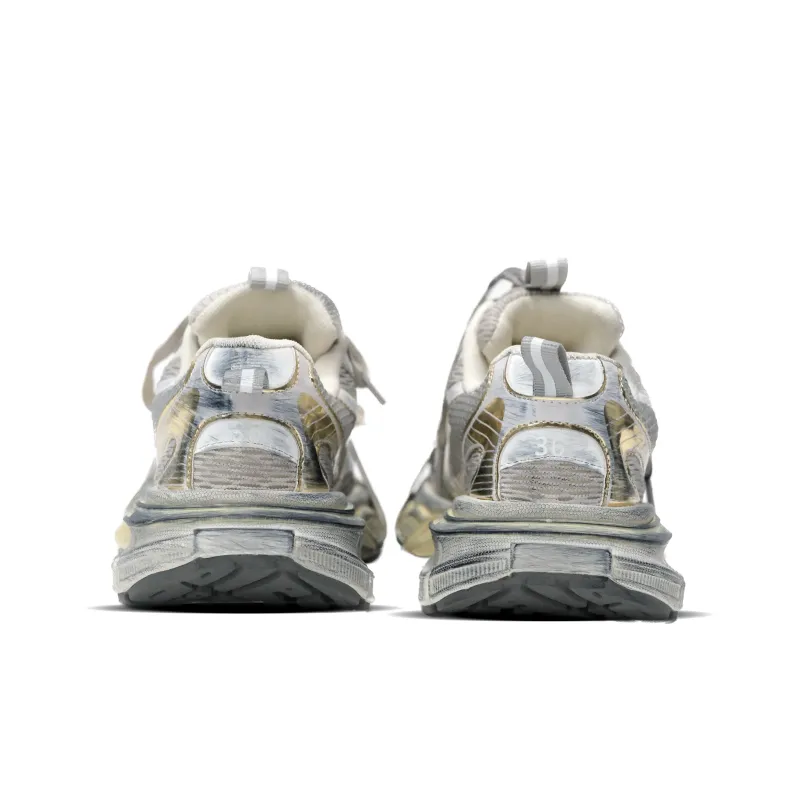 EYGPAP Chunky Sneakers Women's Low-Top Gray-2