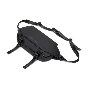 ARCTIC HUNTER Polyurethane Sling Bag Shoulder Bag Crossbody Bag Regular Men's Black